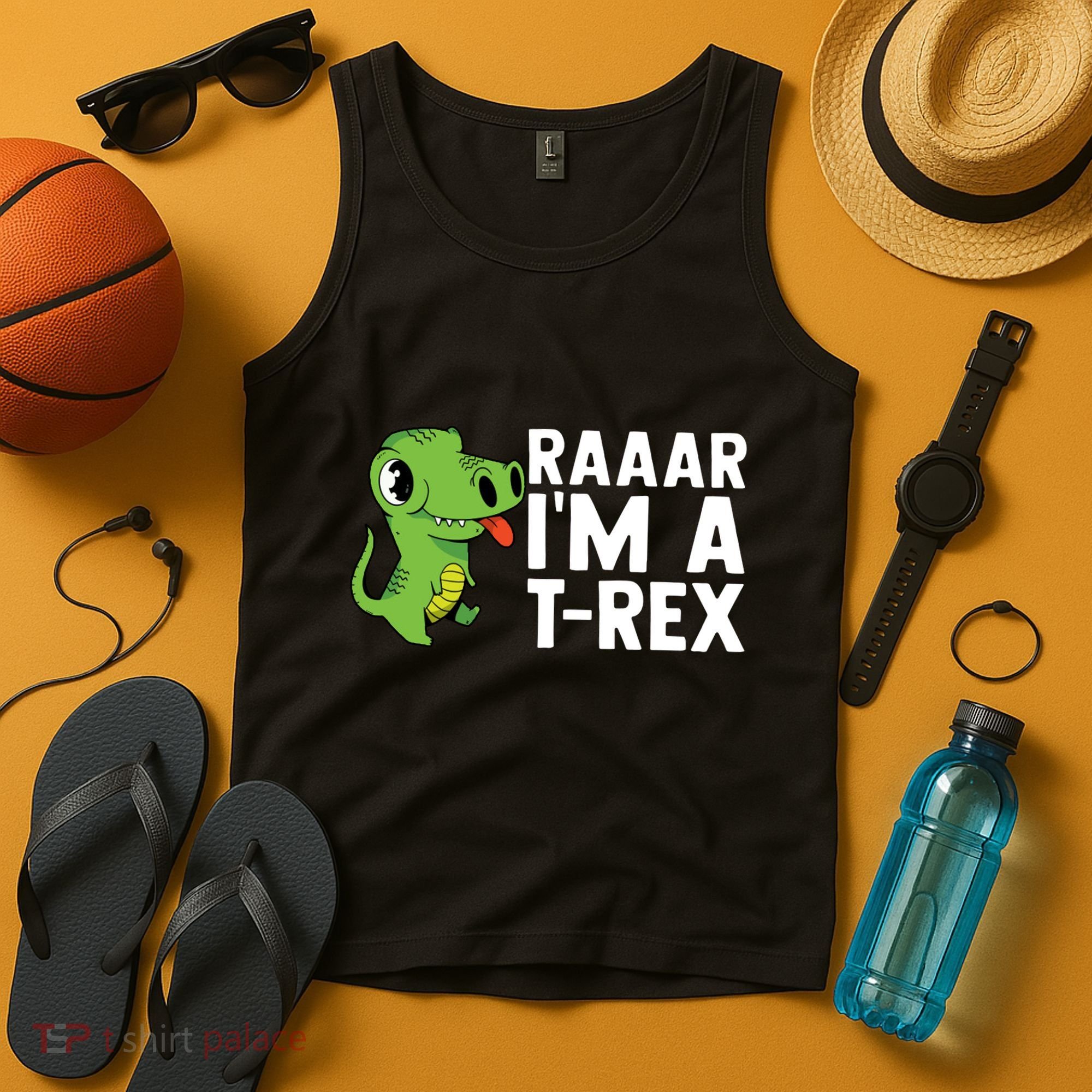 Raar I'm A T Rex Cute Funny Dinosaur Tank Top