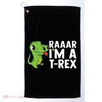 Raar I'm A T Rex Cute Funny Dinosaur Golf Towel thumb 0
