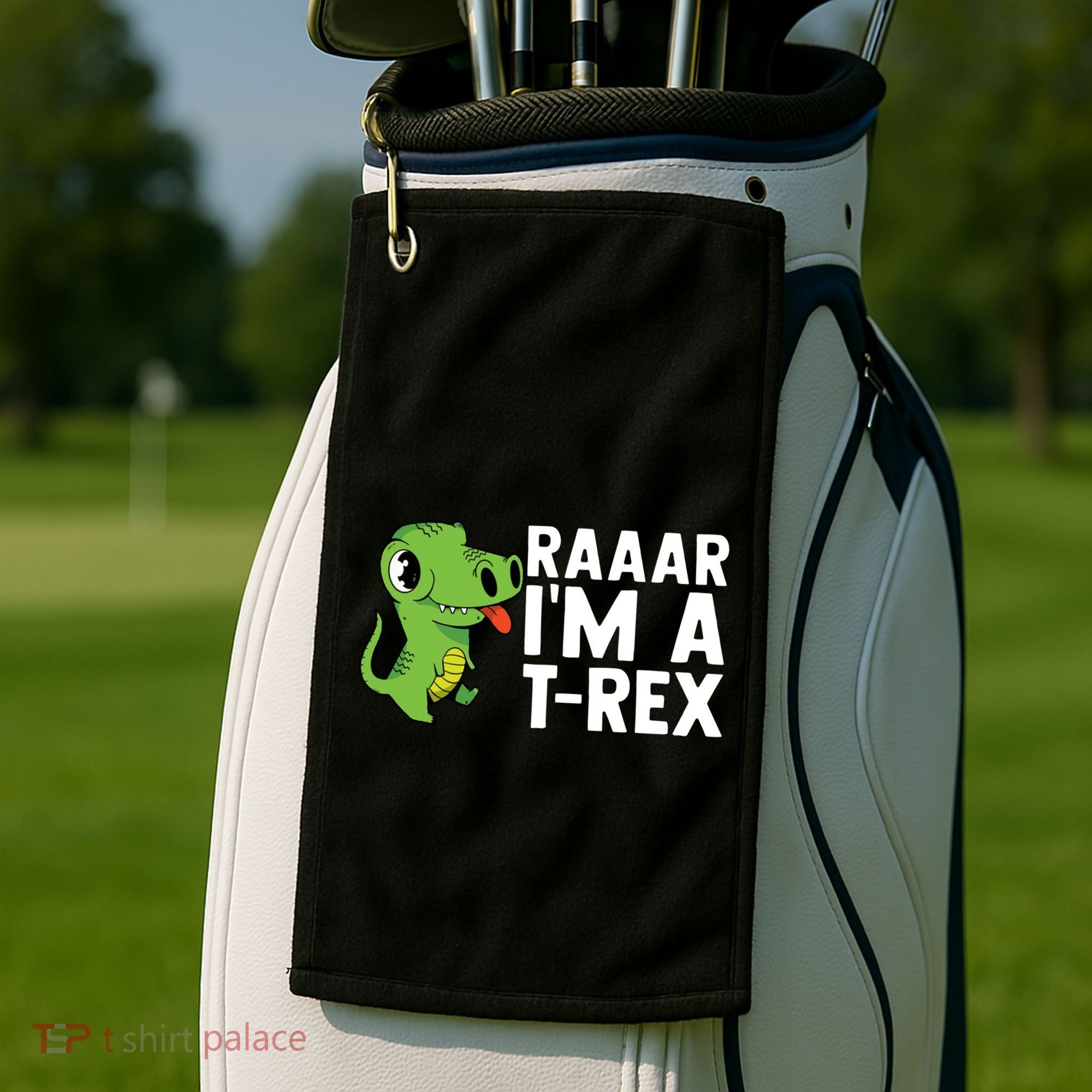 Raar I'm A T Rex Cute Funny Dinosaur Golf Towel