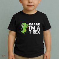 Raar I'm A T Rex Cute Funny Dinosaur Toddler T-Shirt thumb 2