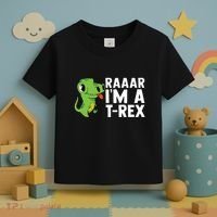 Raar I'm A T Rex Cute Funny Dinosaur Toddler T-Shirt thumb 3