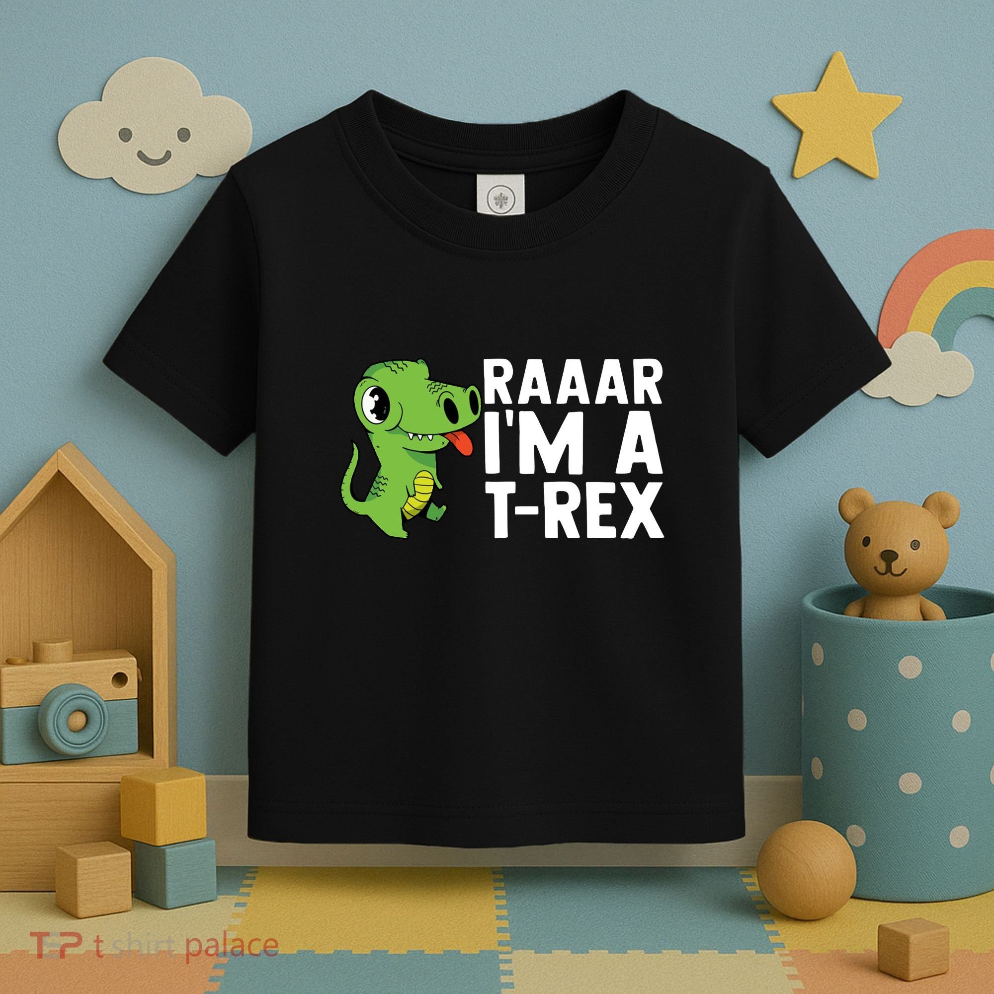 Raar I'm A T Rex Cute Funny Dinosaur Toddler T-Shirt