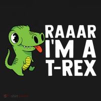 Raar I'm A T Rex Cute Funny Dinosaur Tote Bag thumb 4