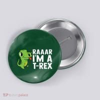 Raar I'm A T Rex Cute Funny Dinosaur Button thumb 0