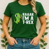 Raar I'm A T Rex Cute Funny Dinosaur Women's T-Shirt thumb 2