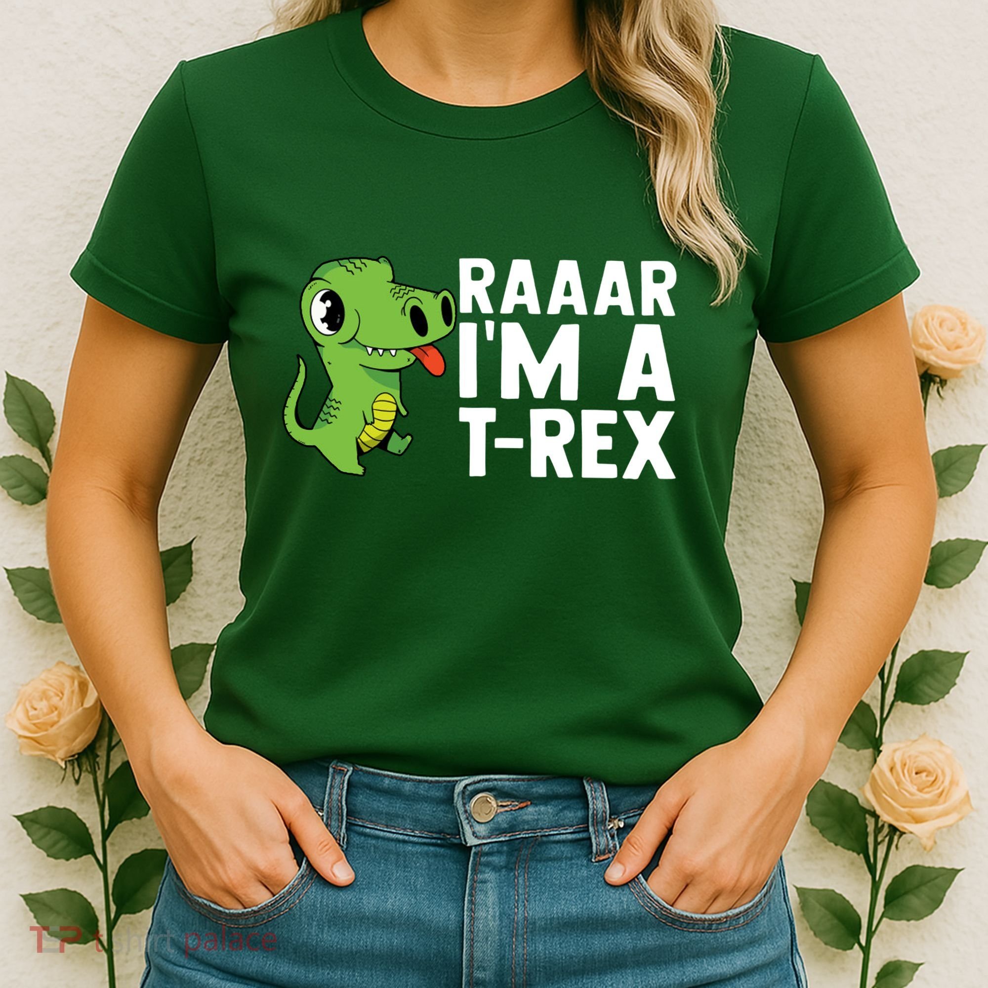 Raar I'm A T Rex Cute Funny Dinosaur Women's T-Shirt