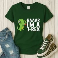 Raar I'm A T Rex Cute Funny Dinosaur Women's T-Shirt thumb 3