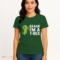 Raar I'm A T Rex Cute Funny Dinosaur Women's T-Shirt thumb 4