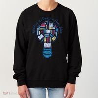 Reading Is Always A Good Idea Lightbulb Women's Sweatshirt thumb 0