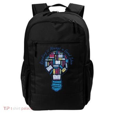 Reading Is Always A Good Idea Lightbulb Backpack