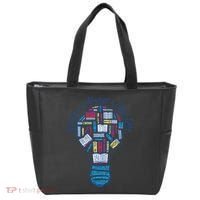 Reading Is Always A Good Idea Lightbulb Tote Bag thumb 0