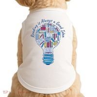 Reading Is Always A Good Idea Lightbulb Doggie Tank thumb 0
