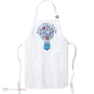 Reading Is Always A Good Idea Lightbulb Apron