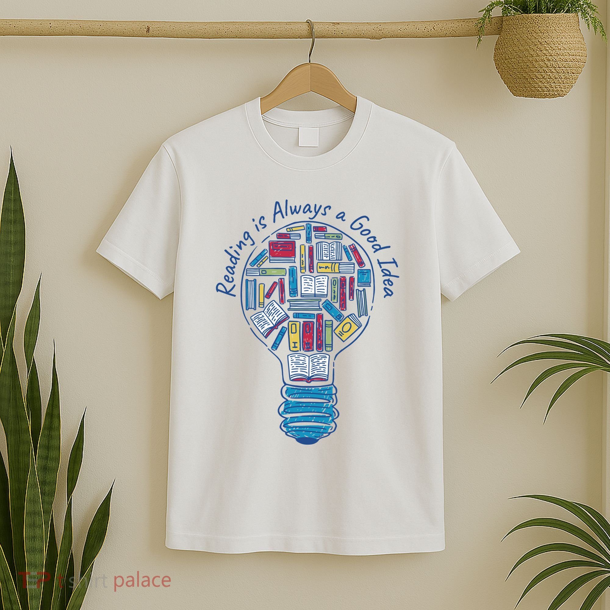 Reading Is Always A Good Idea Lightbulb T-Shirt