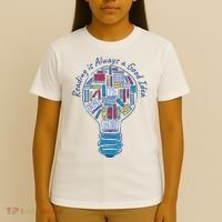 Reading Is Always A Good Idea Lightbulb T-Shirt thumb 4