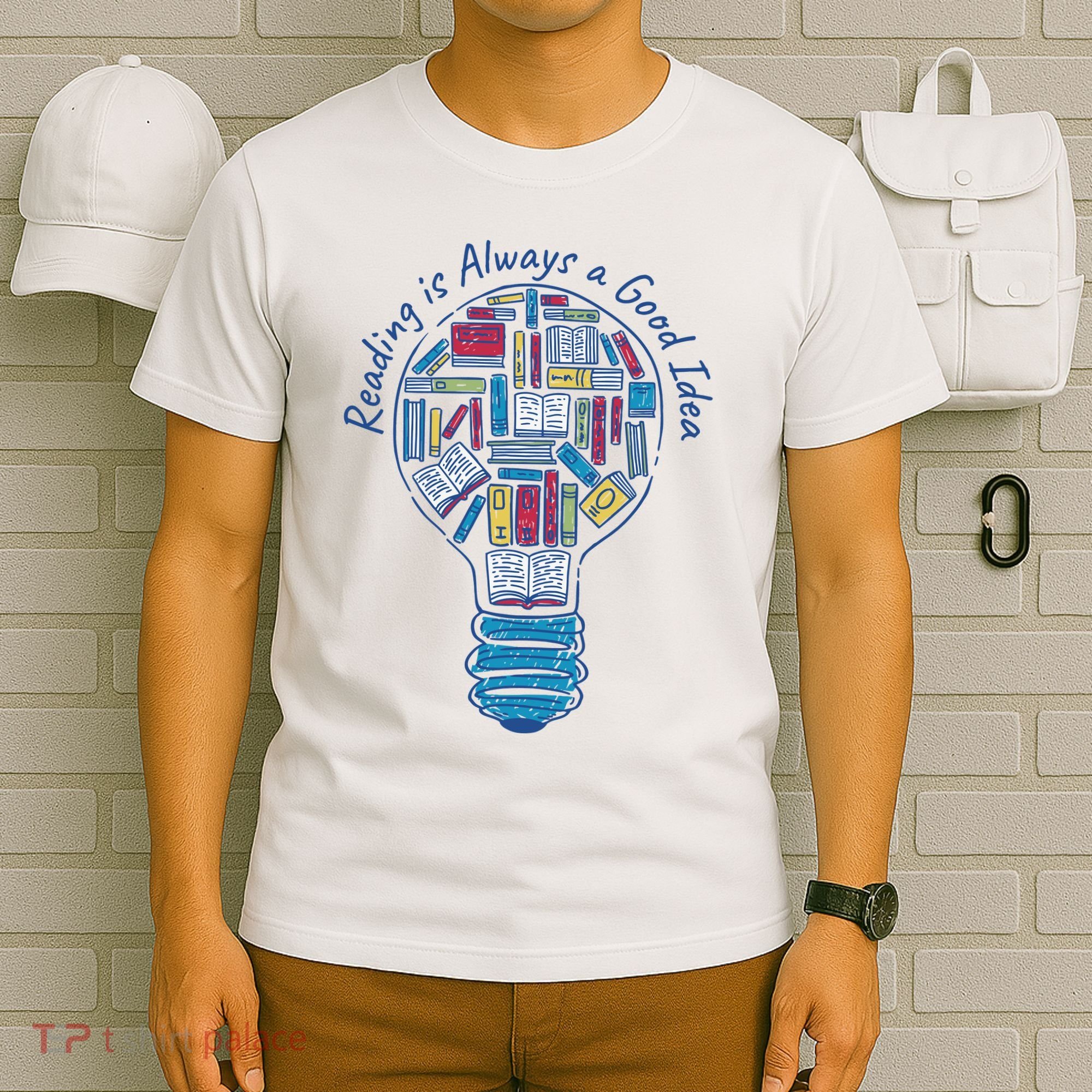 Reading Is Always A Good Idea Lightbulb T-Shirt
