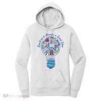 Reading Is Always A Good Idea Lightbulb Women's Hoodie thumb 0