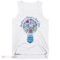 Reading Is Always A Good Idea Lightbulb Tank Top thumb 0