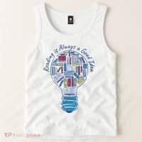 Reading Is Always A Good Idea Lightbulb Tank Top thumb 2