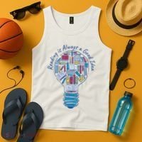 Reading Is Always A Good Idea Lightbulb Tank Top thumb 4
