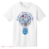 Reading Is Always A Good Idea Lightbulb Kids T-Shirt thumb 0