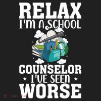 Relax Im A School Counselor Ive Seen Worse Counseling Golf Towel thumb 3