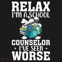 Relax Im A School Counselor Ive Seen Worse Counseling Women's T-Shirt thumb 6