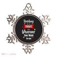 Reading Is A Ticket To Where Ever You Want To Go Ornament thumb 0