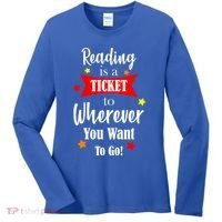 Reading Is A Ticket To Where Ever You Want To Go Women's Long Sleeve Shirt thumb 0