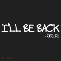 Religious I'll Be Back Jesus Funny Christian Beanie thumb 2