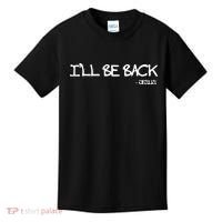 Religious I'll Be Back Jesus Funny Christian Kids T-Shirt thumb 0