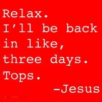 Relax I'll Be Back Jesus Quote Funny Christian Jesus Santa Hat thumb 1