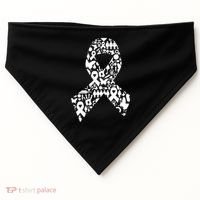 Ribbon Of Support Breast Cancer USA-Made Doggie Bandana thumb 0
