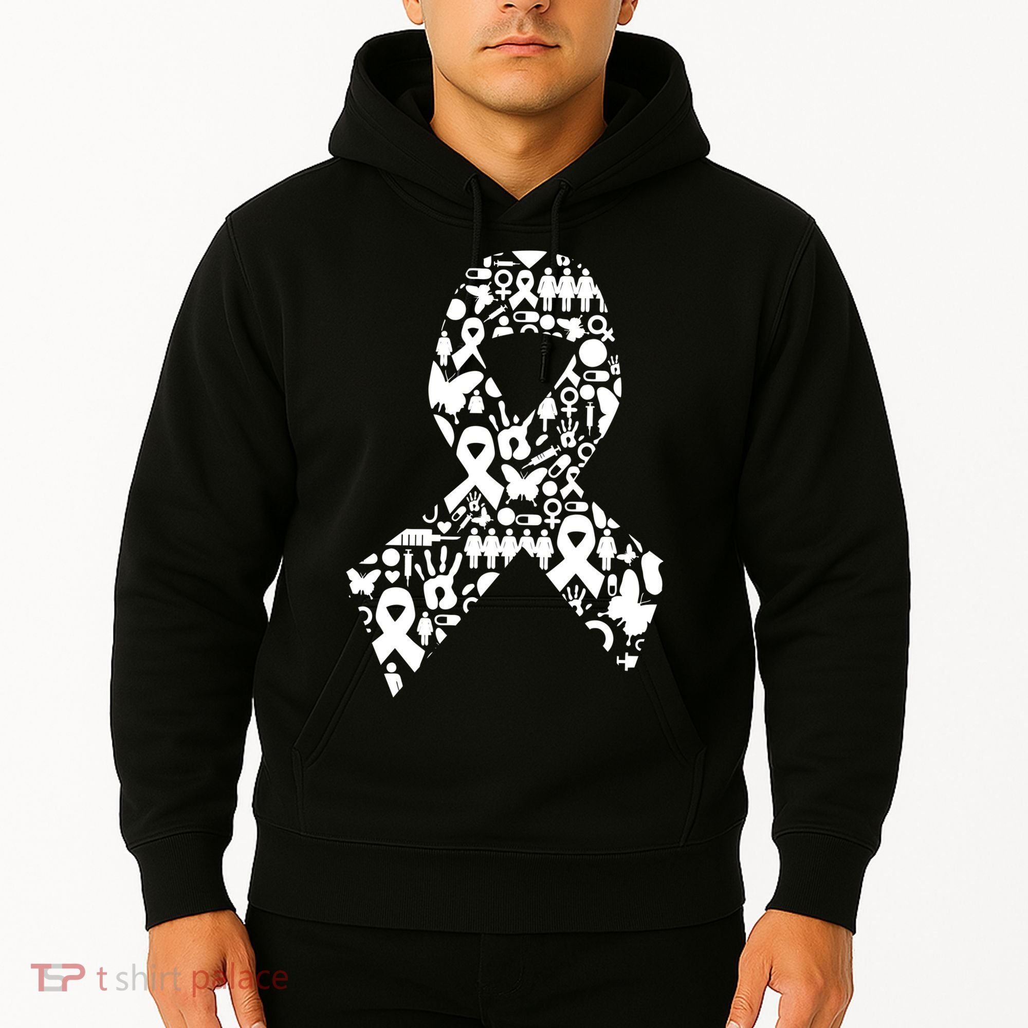 Ribbon Of Support Breast Cancer Hoodie