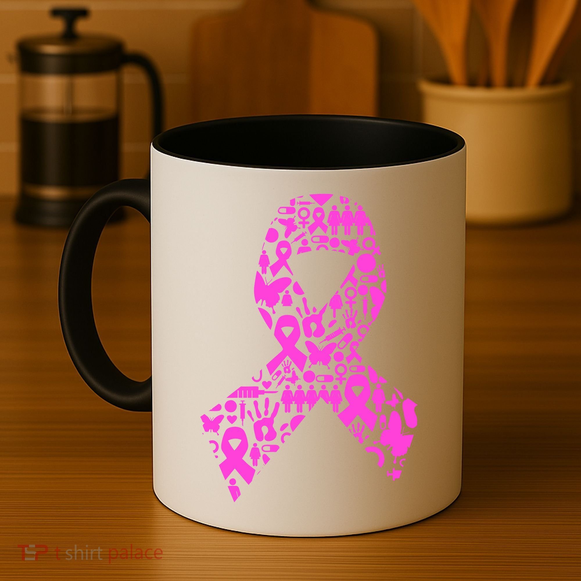 Ribbon Of Support Breast Cancer Coffee Mug