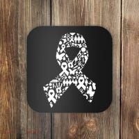 Ribbon Of Support Breast Cancer Coaster thumb 0