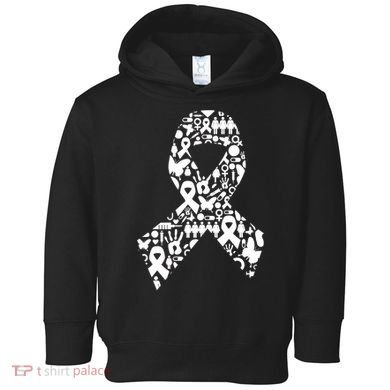 Ribbon Of Support Breast Cancer Toddler Hoodie