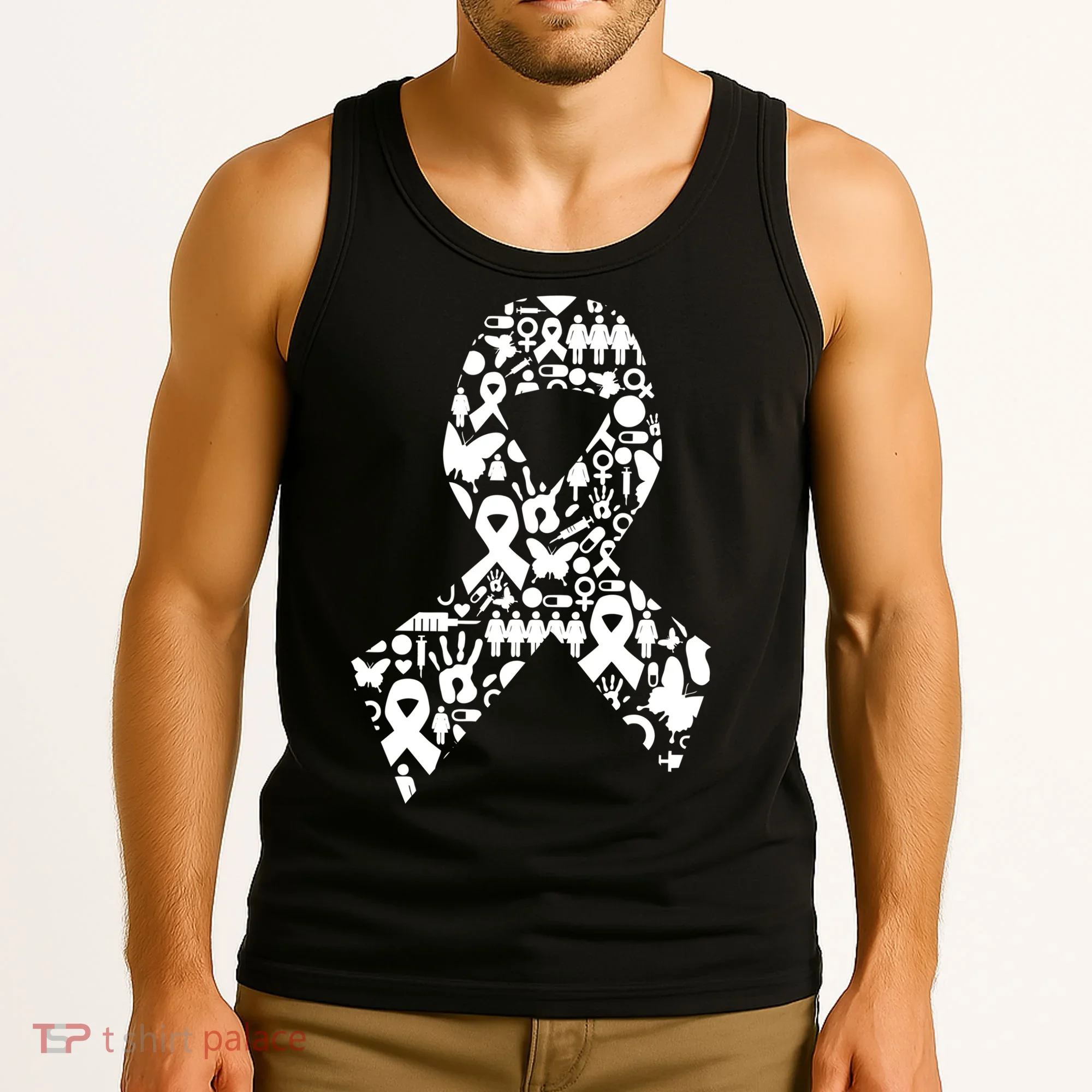 Ribbon Of Support Breast Cancer Tank Top