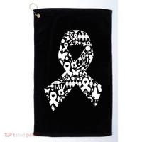 Ribbon Of Support Breast Cancer Golf Towel thumb 0