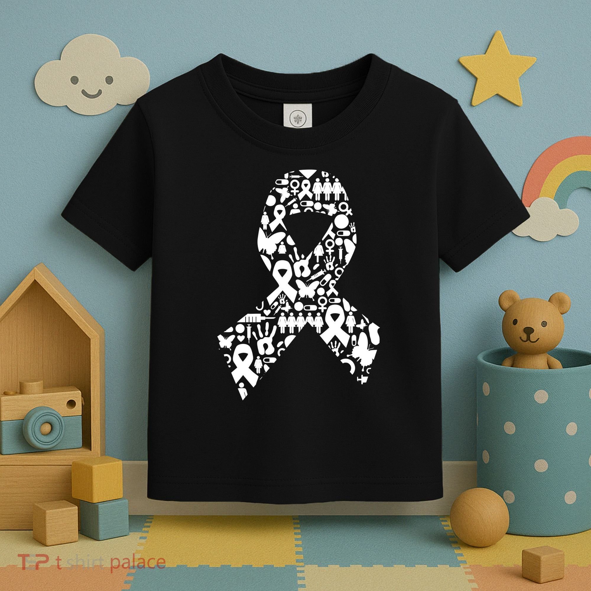 Ribbon Of Support Breast Cancer Toddler T-Shirt