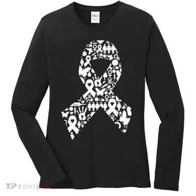 Ribbon Of Support Breast Cancer Women's Long Sleeve Shirt