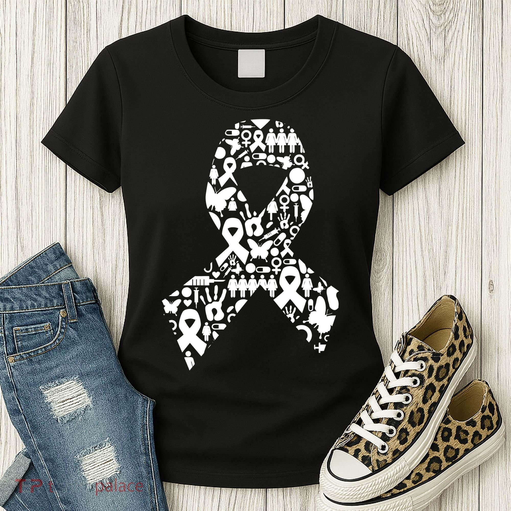 Ribbon Of Support Breast Cancer Women's T-Shirt