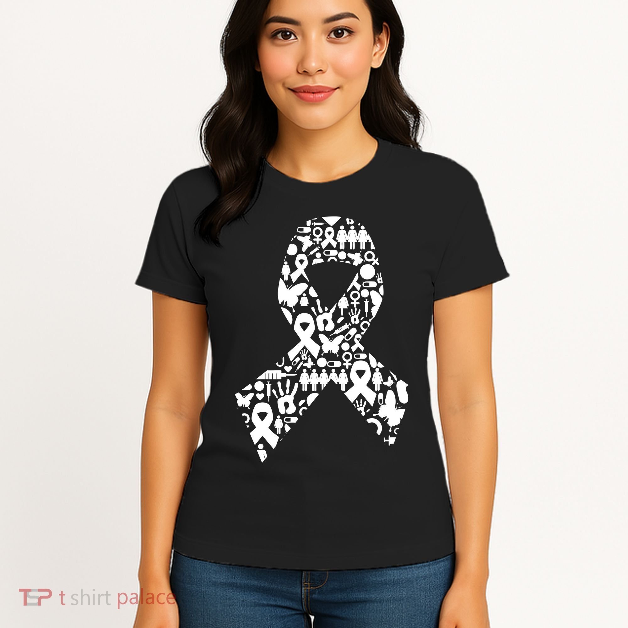 Ribbon Of Support Breast Cancer Women's T-Shirt