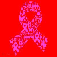 Ribbon Of Support Breast Cancer Santa Hat thumb 1