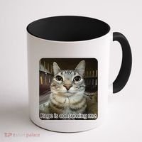 Rage Is Consuming Me Funny Meme Cat Joke Cat Lovers Coffee Mug thumb 1