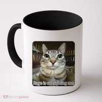 Rage Is Consuming Me Funny Meme Cat Joke Cat Lovers Coffee Mug thumb 0