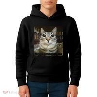 Rage Is Consuming Me Funny Meme Cat Joke Cat Lovers Kids Hoodie thumb 4