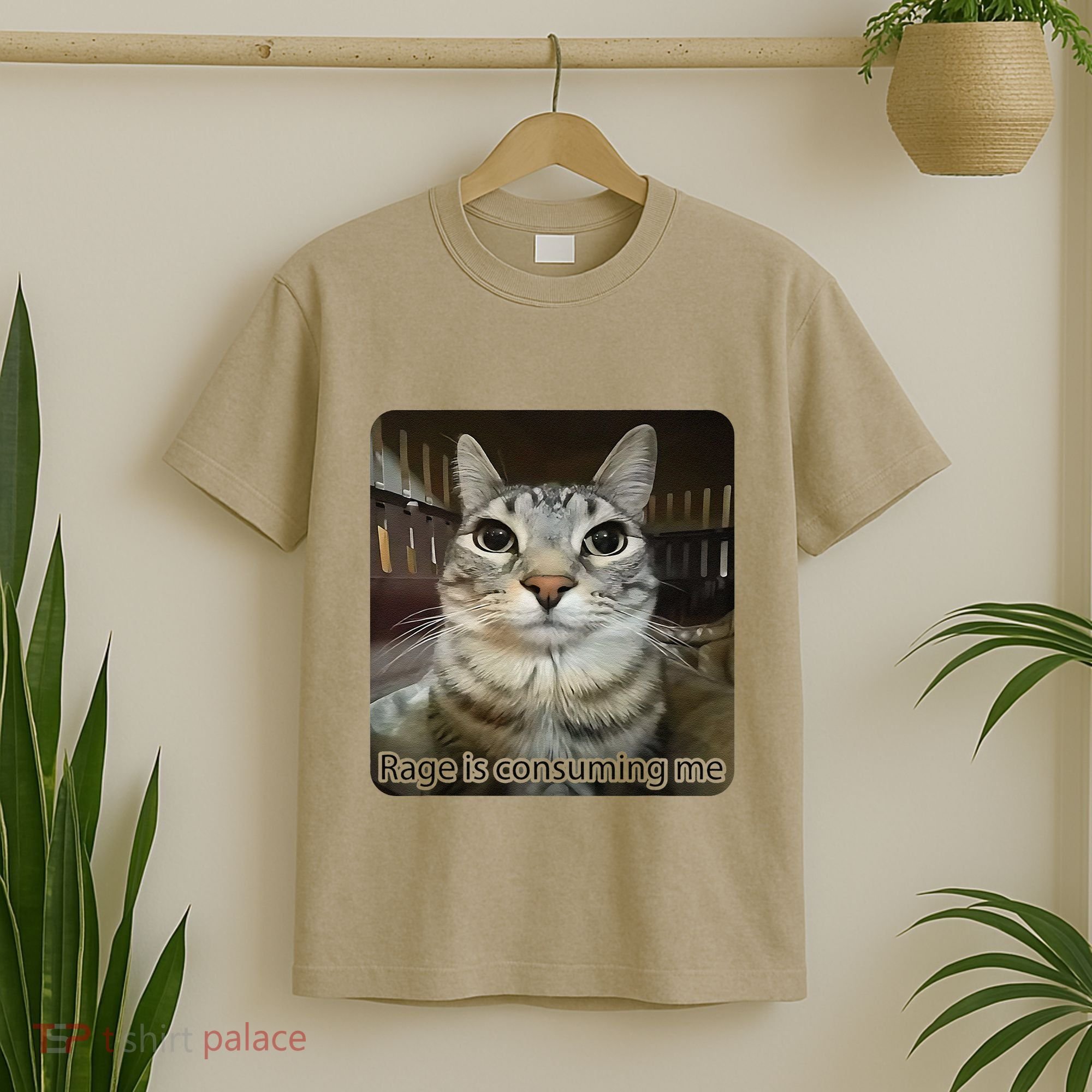 Rage Is Consuming Me Funny Meme Cat Joke Cat Lovers T-Shirt