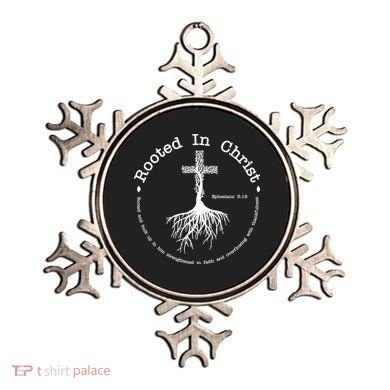 Rooted In Christ Christianity Quote Ornament