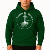 Rooted In Christ Christianity Quote Hoodie thumb 2